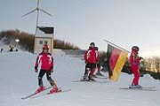 Skifahren am M&uuml;nchner Stadtrand: Skiarena Fr&ouml;ttmaninger Berg, M&uuml;nchens erstes Skigebiet, &ouml;ffnete am Wochenende (Foto: MartiN Schmitz)